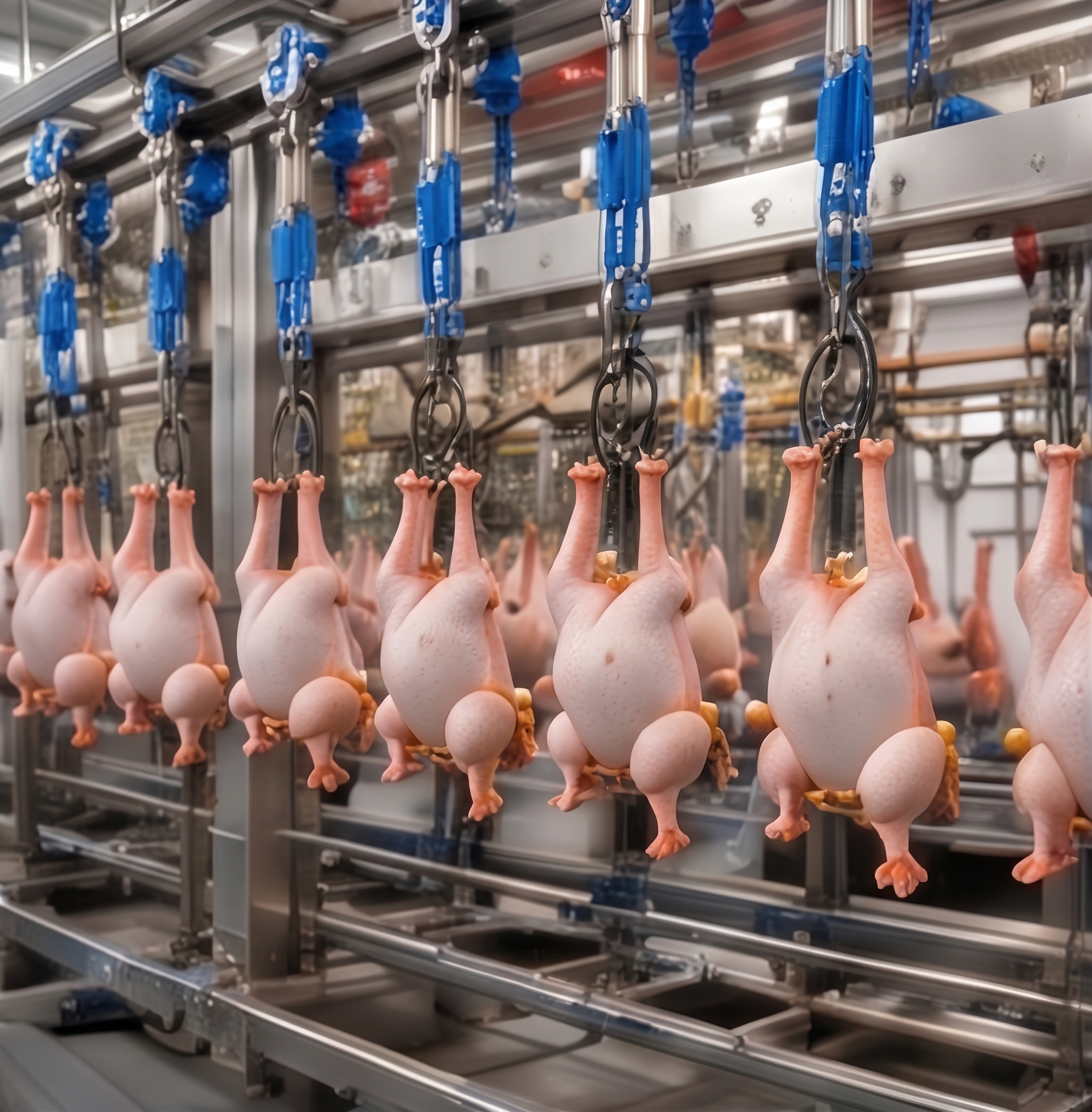 Línea de procesamiento de aves